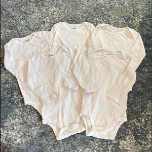 5-Count Carters long Sleeve Onesies Size 12M